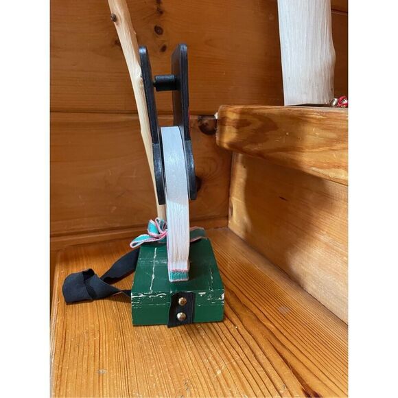 HANDMADE WOODEN CHRISTMAS WINTER SNOWMAN MAILBOX TOPPER - Picture 2 of 5